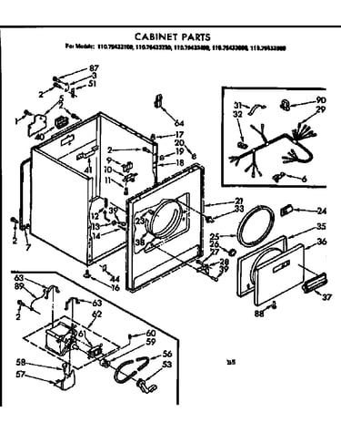 Cabinet parts