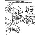 Kenmore 11076433610 cabinet parts diagram