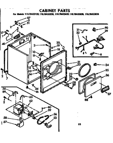 Cabinet parts