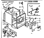Kenmore 11076440200 cabinet assembly diagram