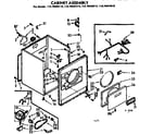 Kenmore 11076440210 cabinet assembly diagram