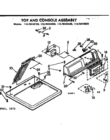 Top and console assembly