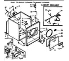 Kenmore 11076440220 cabinet assembly diagram