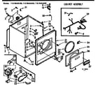 Kenmore 11076445100 cabinet assembly diagram