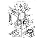 Kenmore 11076450400 cabinet asm diagram