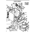 Kenmore 11076455400 cabinet assembly diagram