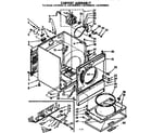 Kenmore 11076455210 cabinet asm diagram