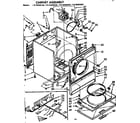Kenmore 11076455420 cabinet assembly diagram