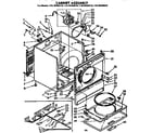 Kenmore 11076460410 cabinet asm diagram