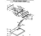 Kenmore 11076460230 top and console assembly diagram