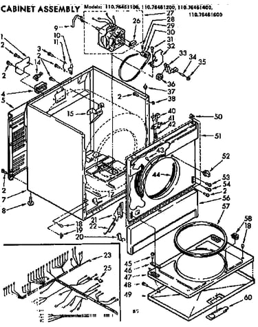 Cabinet assm