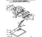 Kenmore 11076461220 top and console assembly diagram