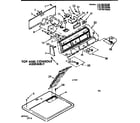 Kenmore 11076470100 top and console assembly diagram