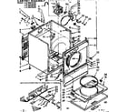 Kenmore 11076470200 cabinet assembly diagram