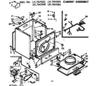 Kenmore 11076476200 cabinet assembly diagram