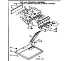 Kenmore 11076481400 top and console assembly diagram