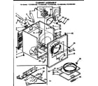 Kenmore 11076481400 cabinet assembly diagram