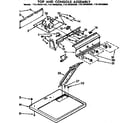 Kenmore 11076482800 top and console assembly diagram