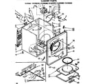 Kenmore 11076483100 cabinet parts diagram