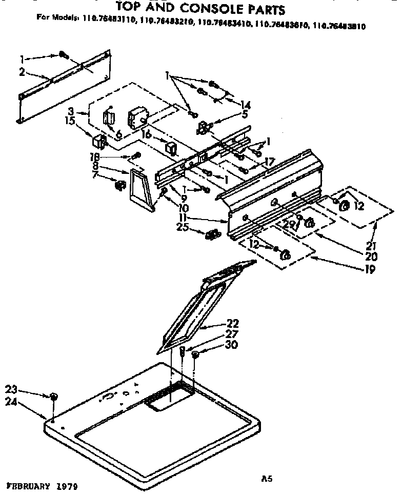 TOP AND CONSOLE PARTS