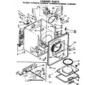 Kenmore 11076483810 cabinet parts diagram