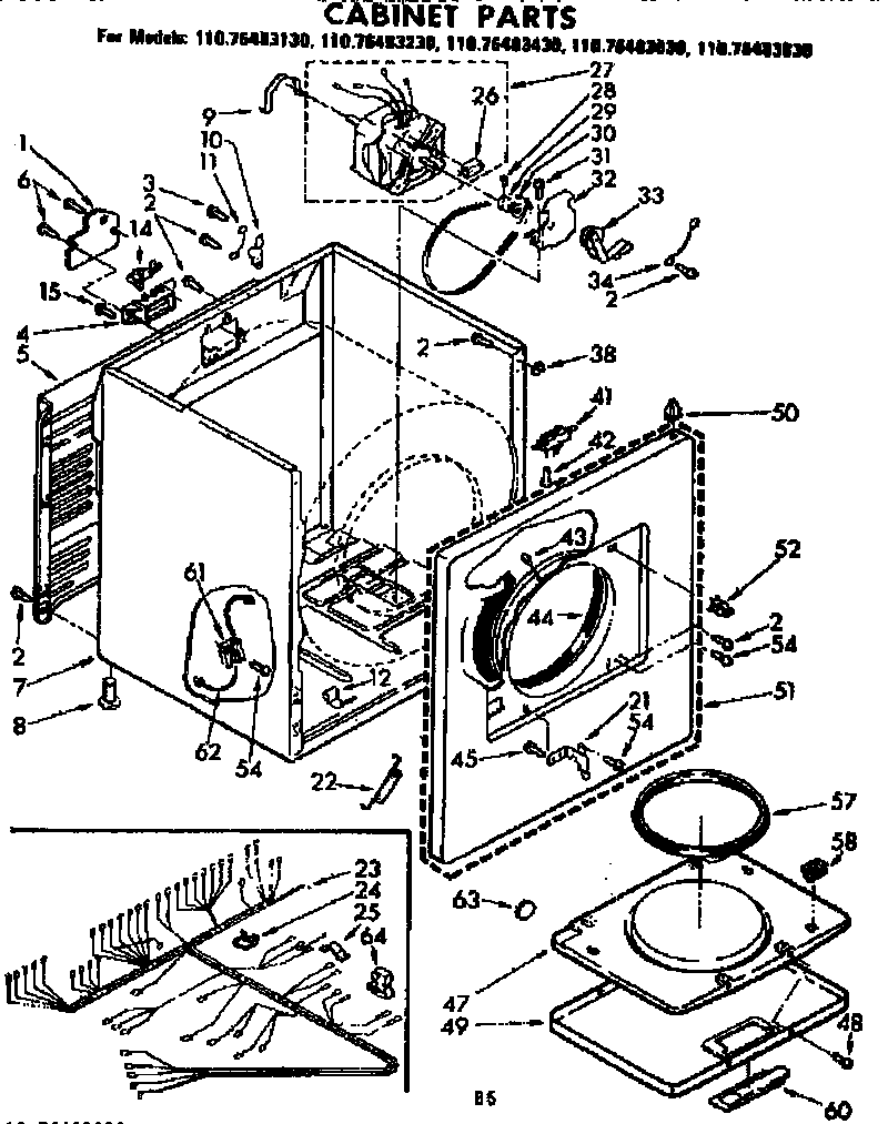 CABINET PARTS