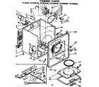 Kenmore 11076483230 cabinet parts diagram