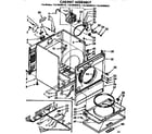 Kenmore 11076490210 cabinet assembly diagram