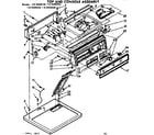 Kenmore 11076490220 top and console assembly diagram