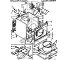 Kenmore 11076490120 cabinet assembly diagram