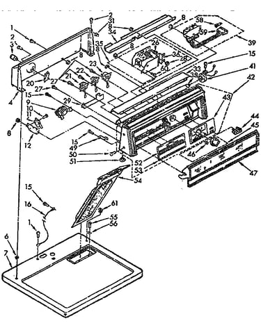 Top and console assembly
