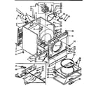 Kenmore 11076491100 cabinet assembly diagram