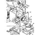 Kenmore 11076510100 cabinet assembly diagram