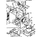 Kenmore 11076510110 cabinet assembly diagram