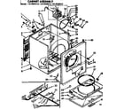 Kenmore 11076520610 cabinet assembly diagram