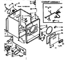 Kenmore 11076525100 cabinet assembly diagram