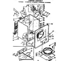 Kenmore 11076550100 cabinet assembly diagram