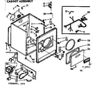 Kenmore 11076562600 cabinet assembly diagram