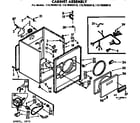 Kenmore 11076562610 cabinet assembly diagram