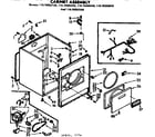 Kenmore 11076562120 cabinet assembly diagram