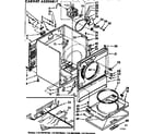 Kenmore 11076570200 cabinet assembly diagram