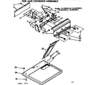 Kenmore 11076570110 top and console assembly diagram