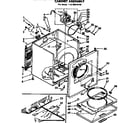 Kenmore 11076610100 cabinet assembly diagram