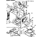 Kenmore 11076611100 cabinet assembly diagram