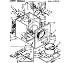 Kenmore 11076640100 cabinet assembly diagram