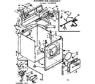 Kenmore 11076646100 machine sub-assembly diagram