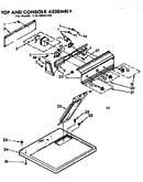 Top and console assembly