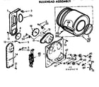 Kenmore 11076656100 bulkhead assembly diagram