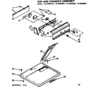 Kenmore 11076660400 top and console assembly diagram