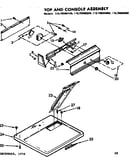 Top and console assembly